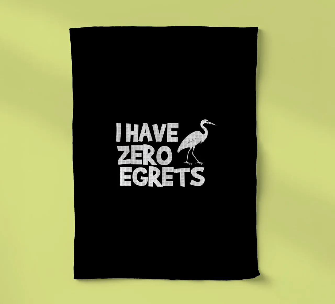 I have zero egrets canovaccio da cucina da baobabprintstore