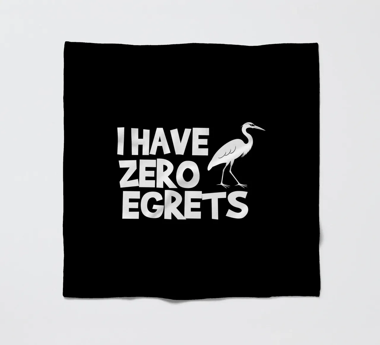 I have zero egrets coperta in pile da baobabprintstore
