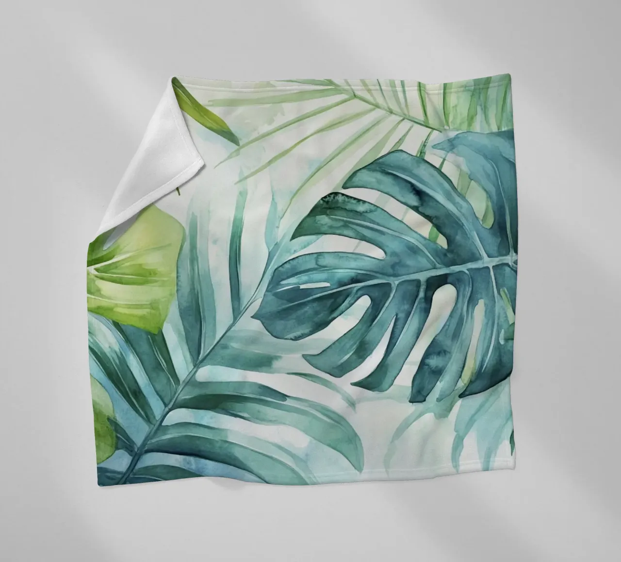 Serenità delle palme pastello coperta in pile da Flower Garden - Uta Naumann