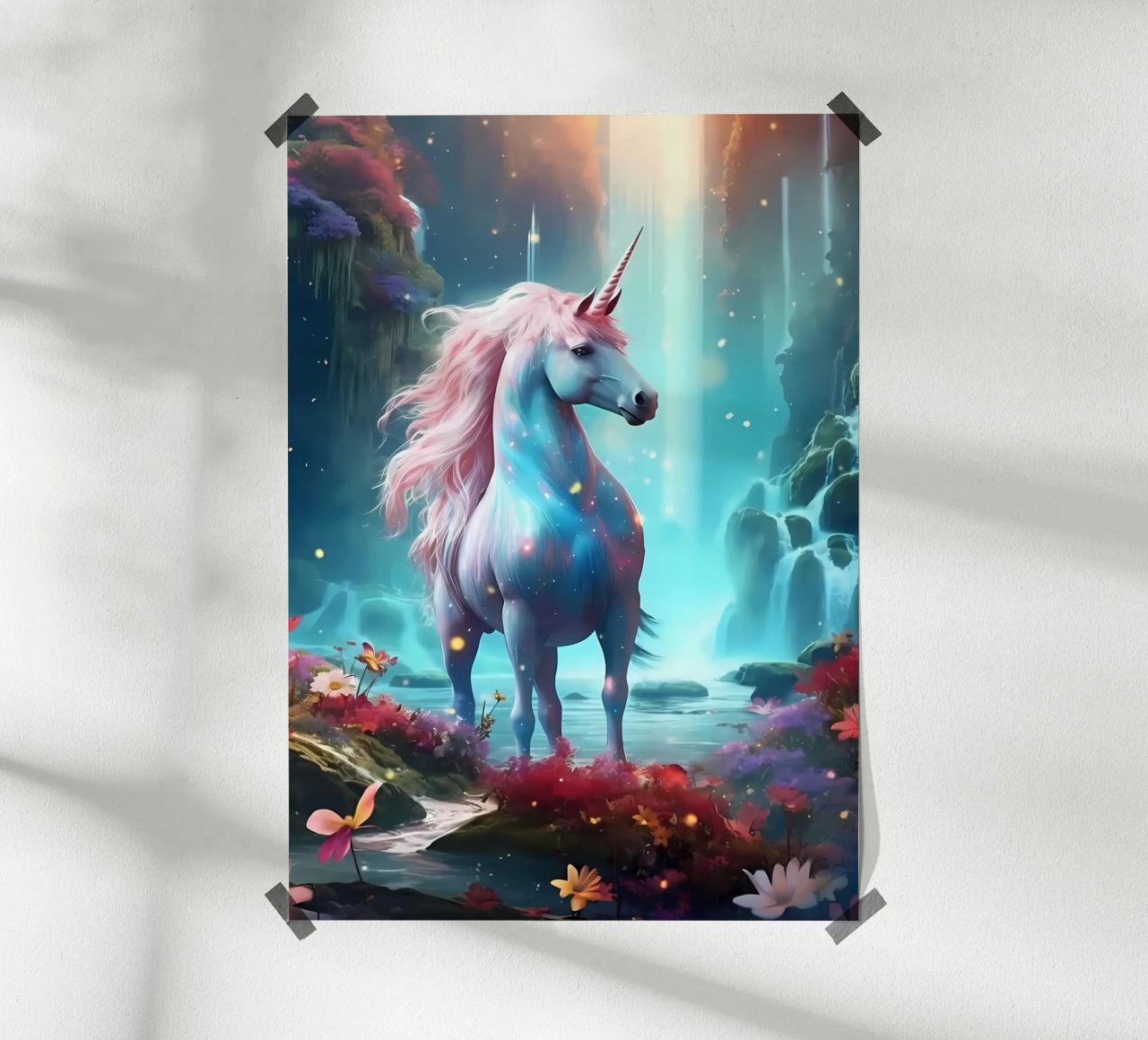 Einhorn-Pferde-Fantasie Poster von Ruth