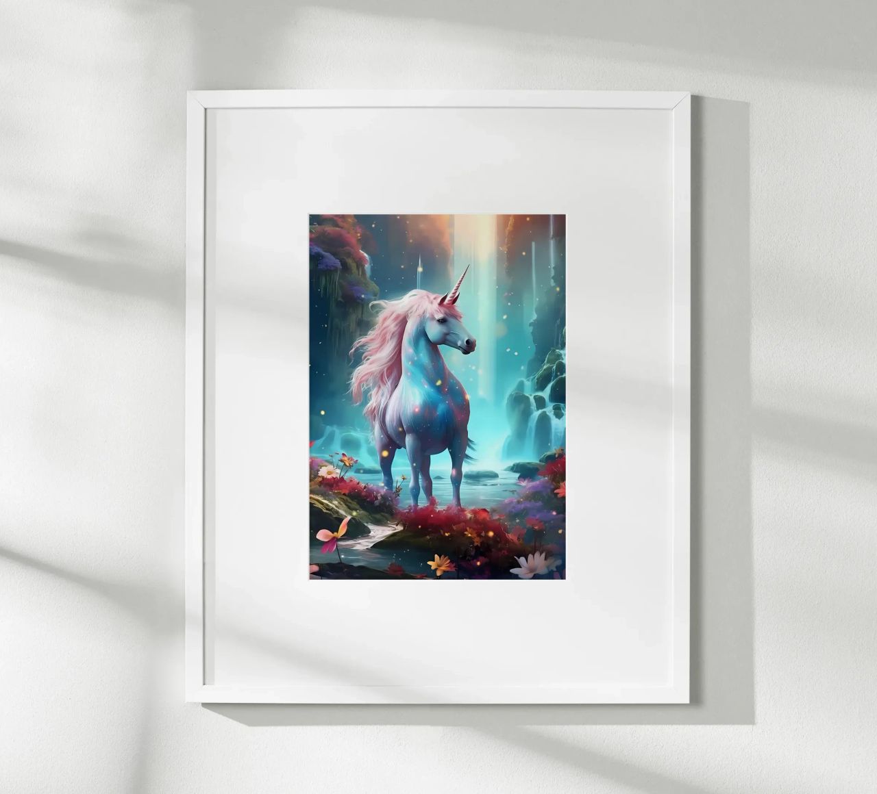 Einhorn-Pferde-Fantasie Poster von Ruth