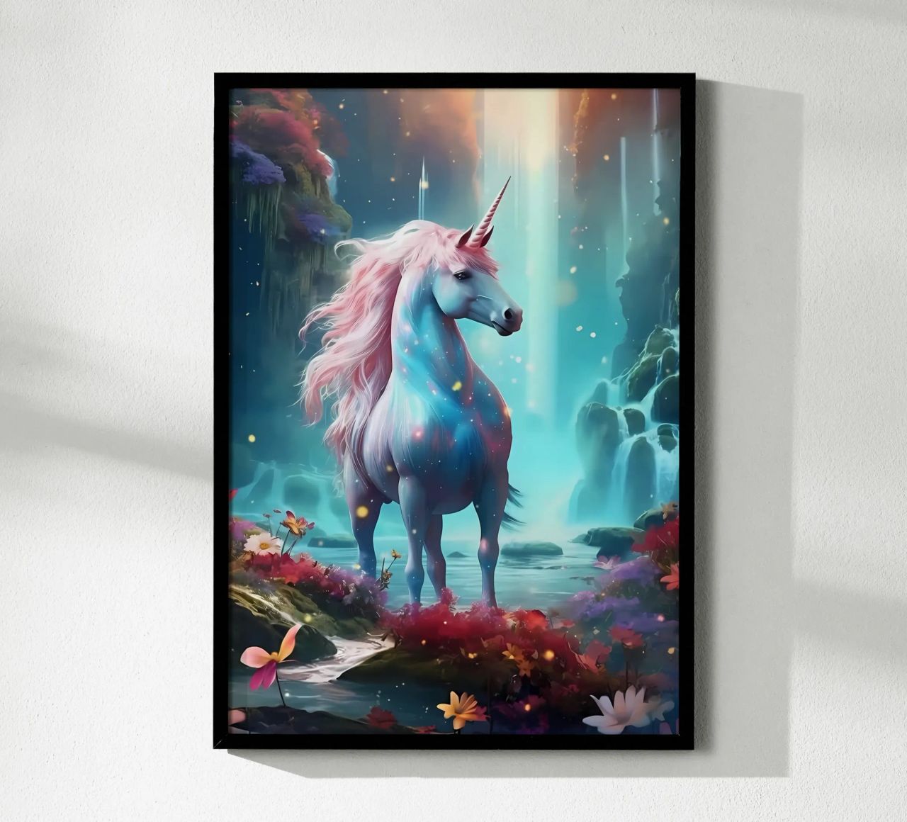 Einhorn-Pferde-Fantasie Poster von Ruth