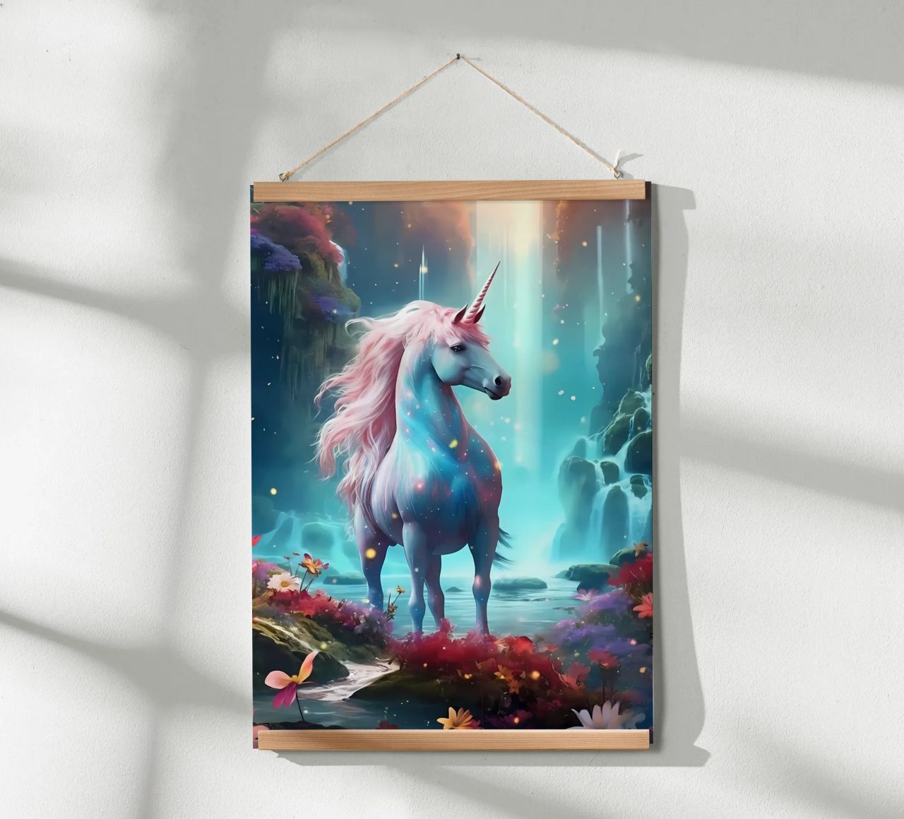 Einhorn-Pferde-Fantasie Poster von Ruth