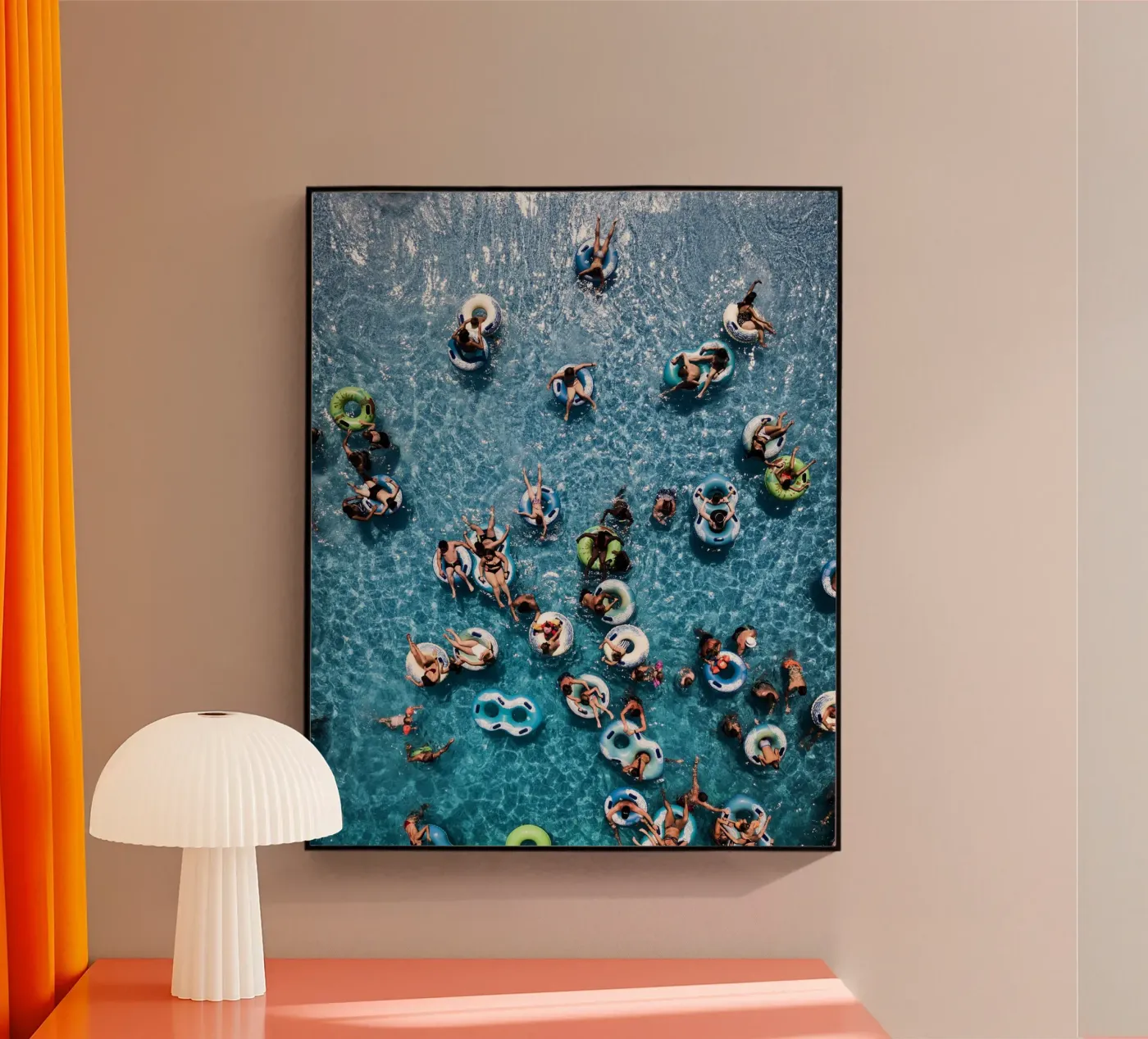 Pool Party acryl van Framative
