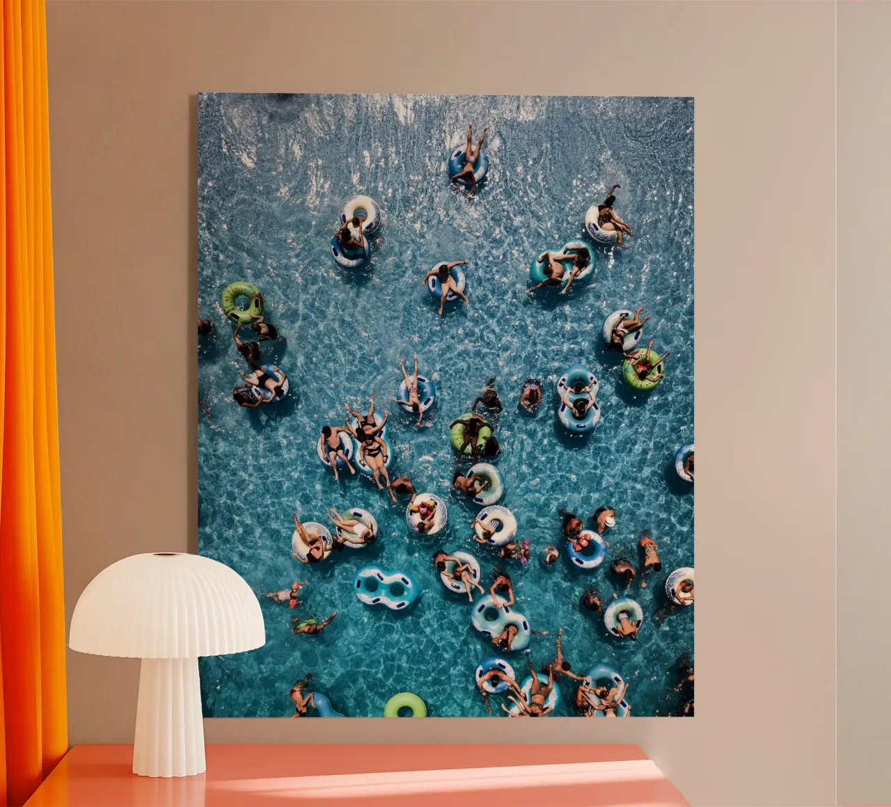 Pool Party acryl van Framative