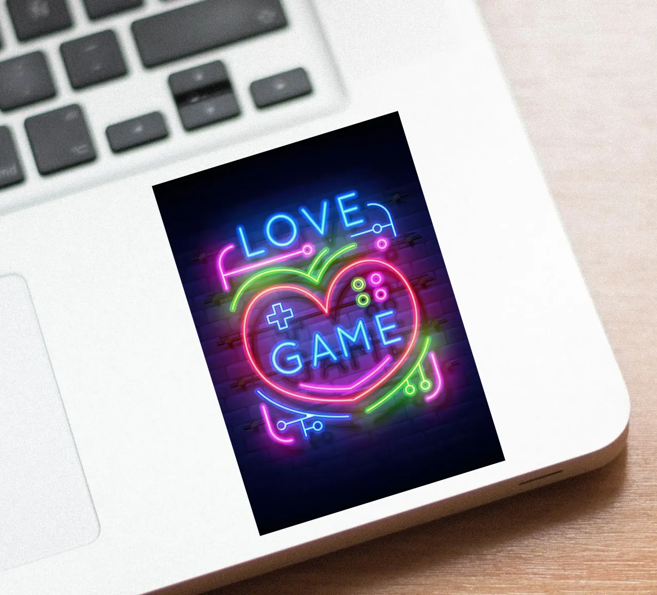 Gioco d'amore al neon adesivo da Delaplane