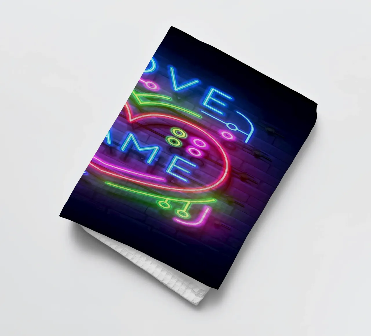 Gioco d'amore al neon canovaccio da cucina da Delaplane