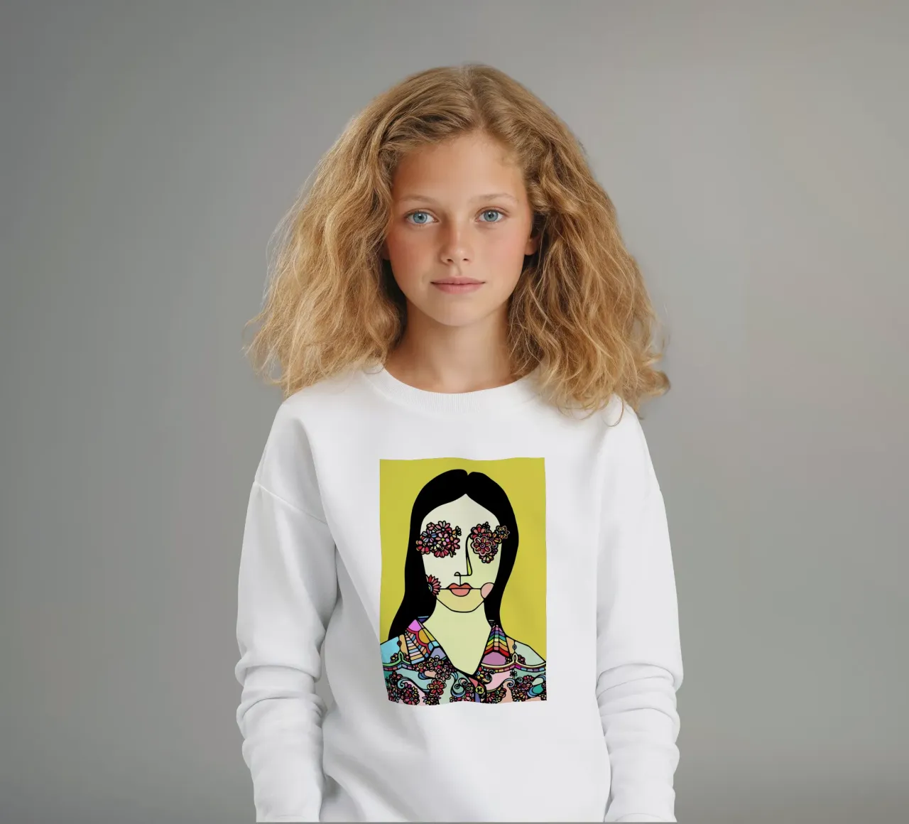 I See Flowers kids sweatshirt by Ninhol