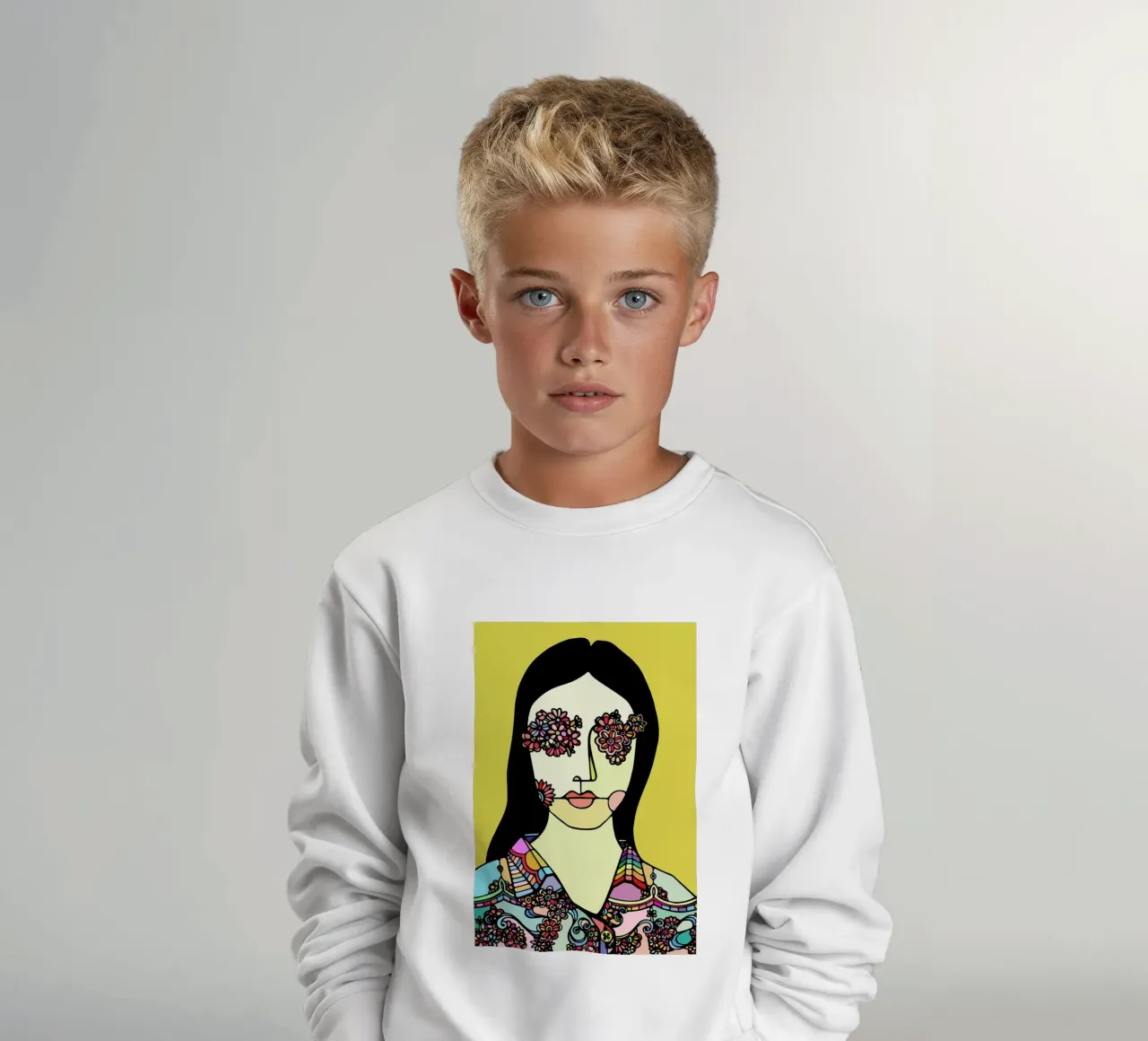 I See Flowers kids sweatshirt by Ninhol