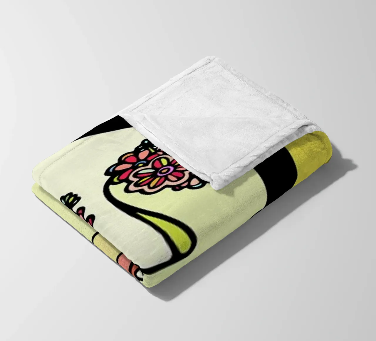I See Flowers fleece blanket by Ninhol