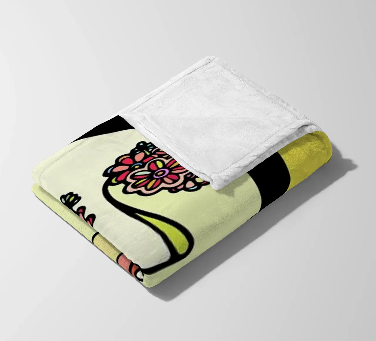 I See Flowers fleece blanket by Ninhol