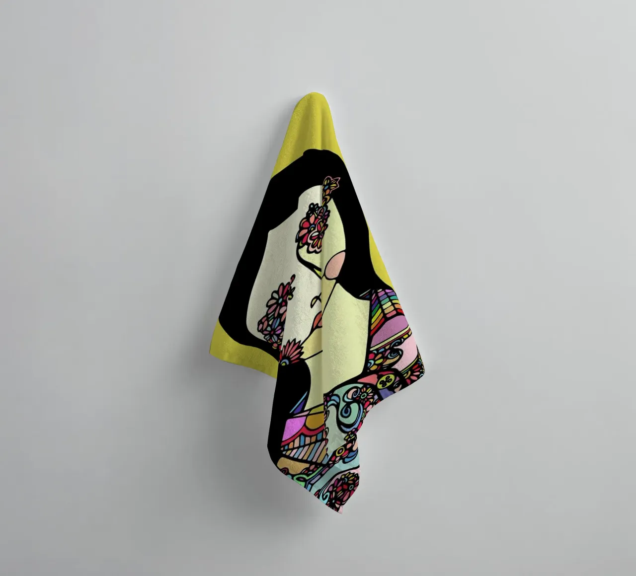 I See Flowers towel by Ninhol