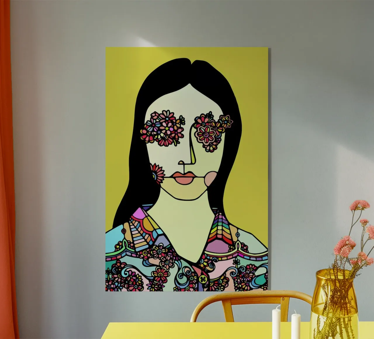 I See Flowers acrylic glass by Ninhol