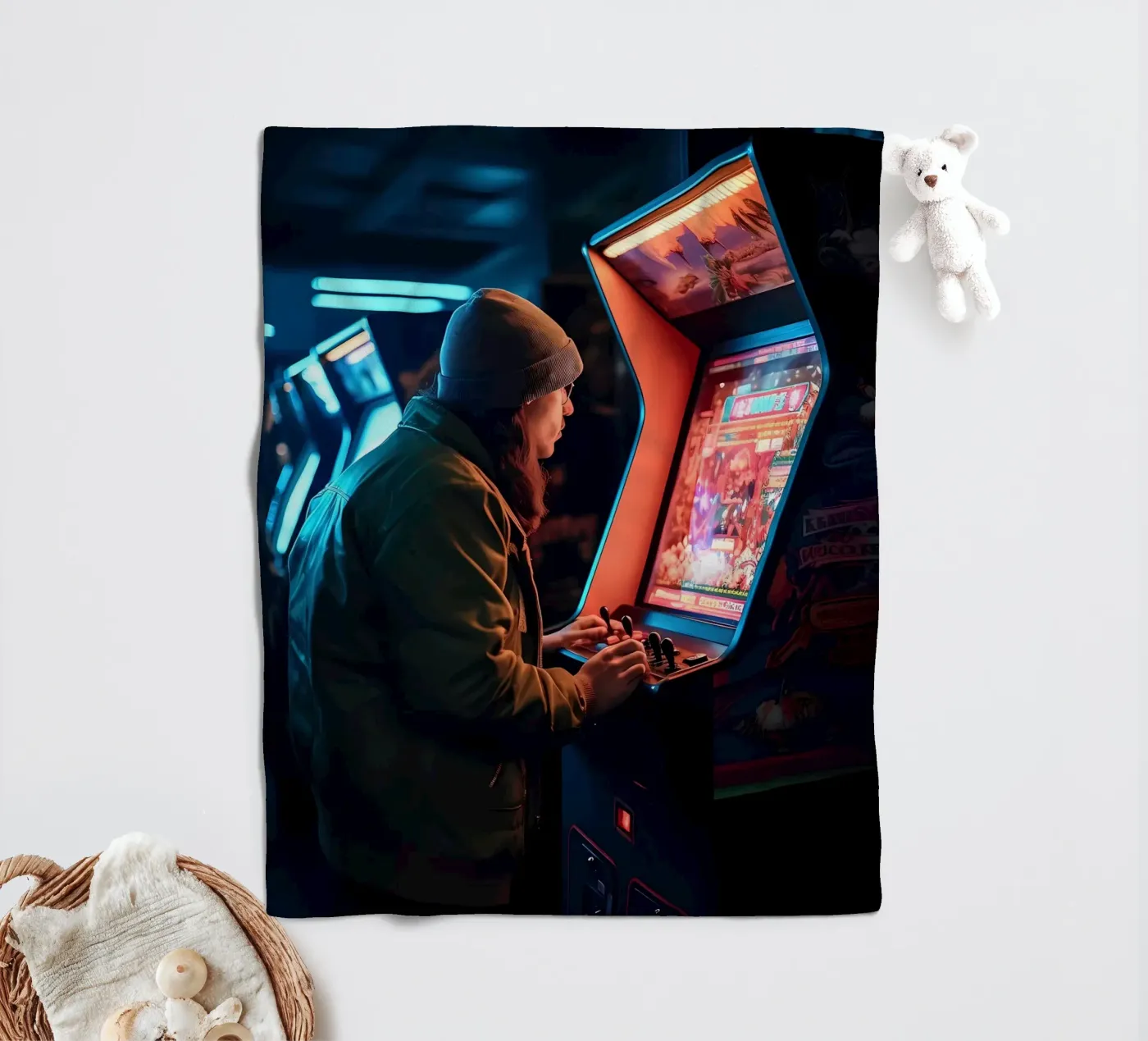 Poster fleece blanket by Mikesell