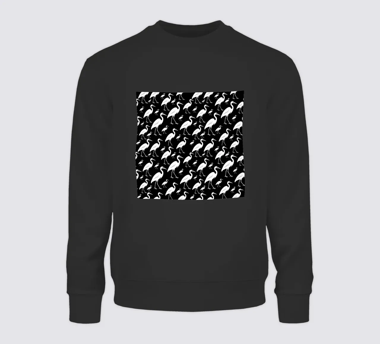 Egrets pattern Sweatshirt von baobabprintstore