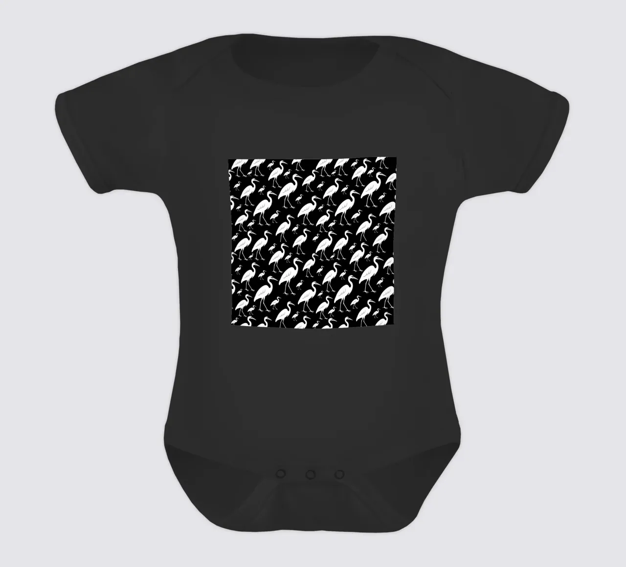 Egrets pattern body bébé de baobabprintstore