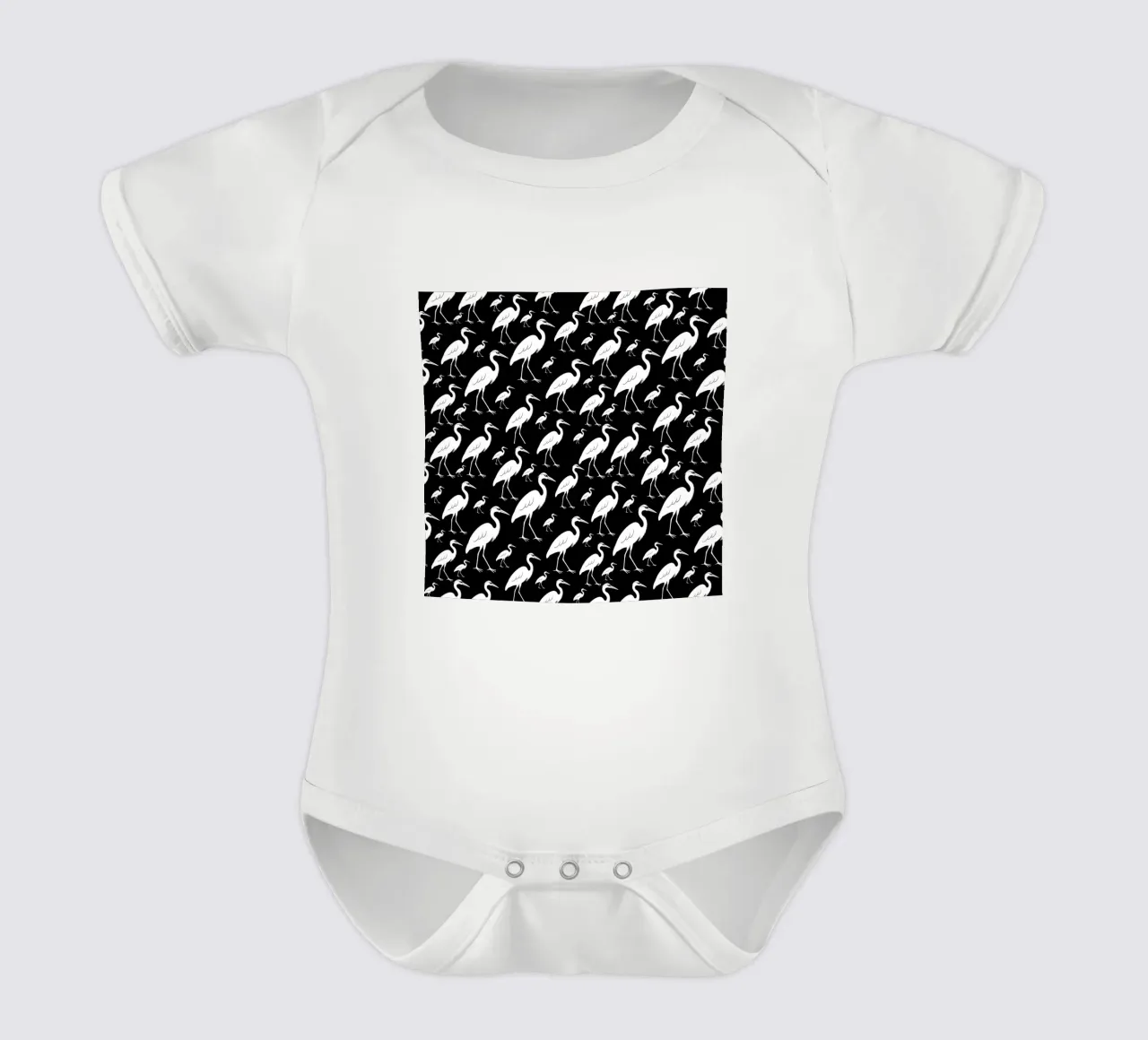 Egrets pattern body bébé de baobabprintstore