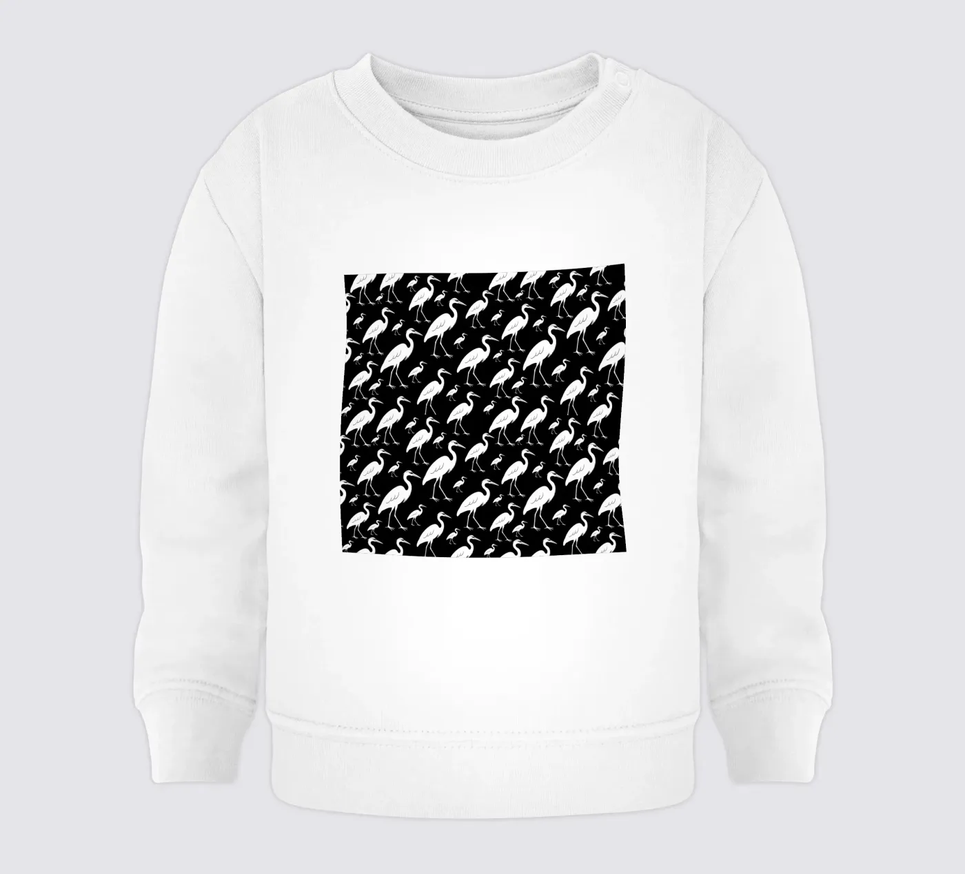 Egrets pattern sweat pour bébé de baobabprintstore