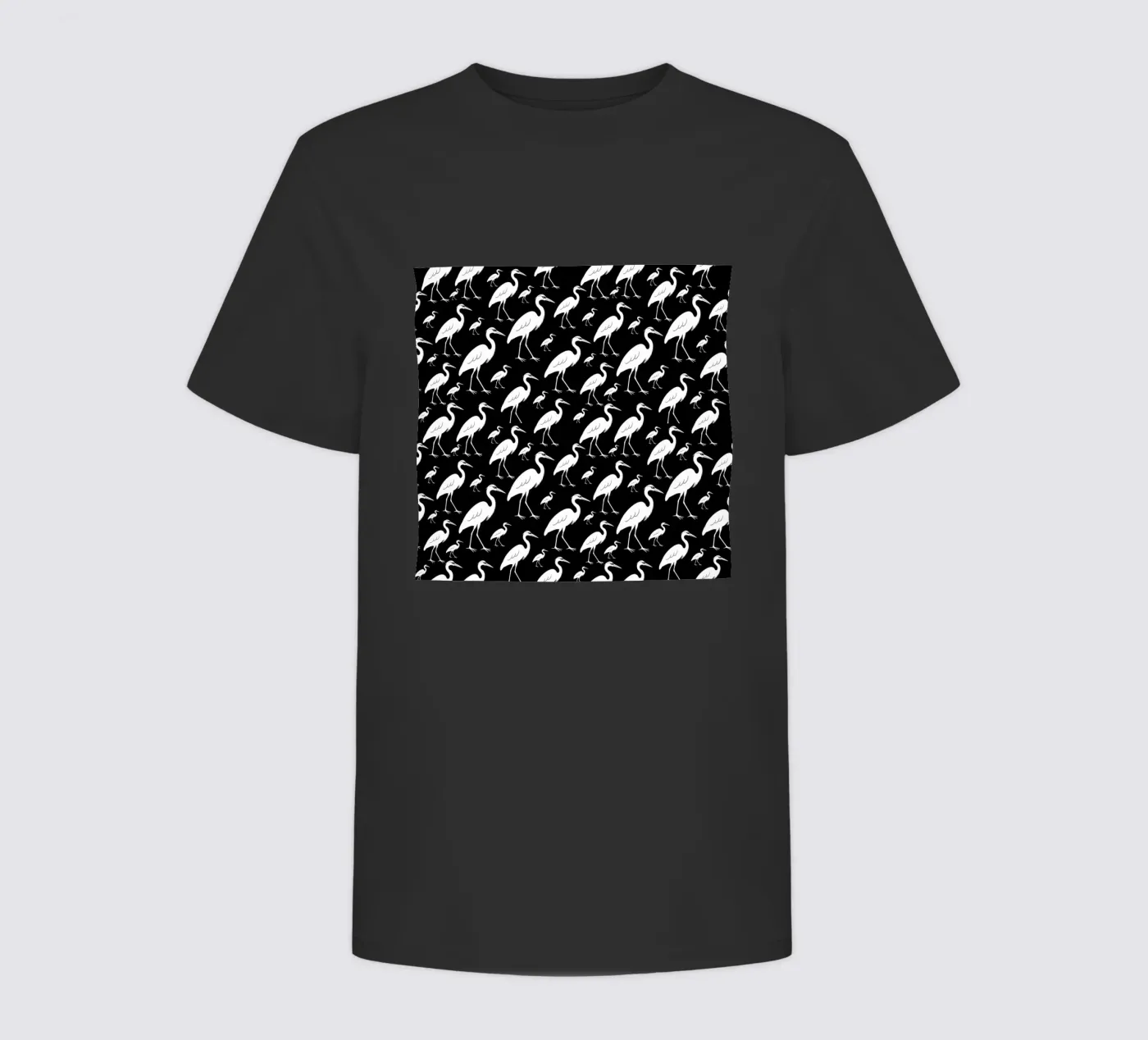 Egrets pattern kinder t-shirt van baobabprintstore