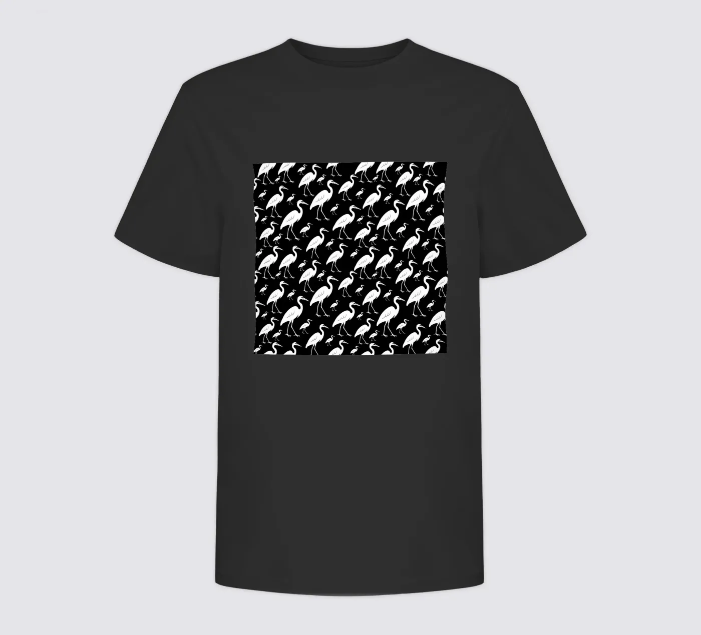 Egrets pattern kids t-shirt by baobabprintstore