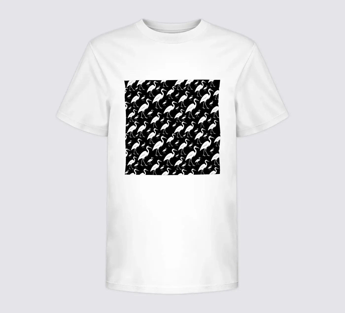 Egrets pattern kids t-shirt by baobabprintstore