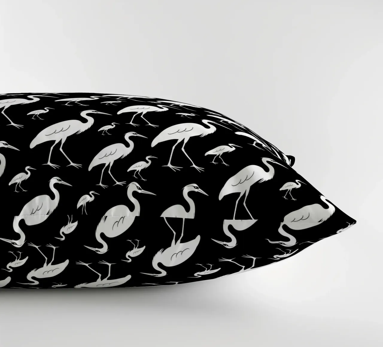 Egrets pattern cuscino da baobabprintstore