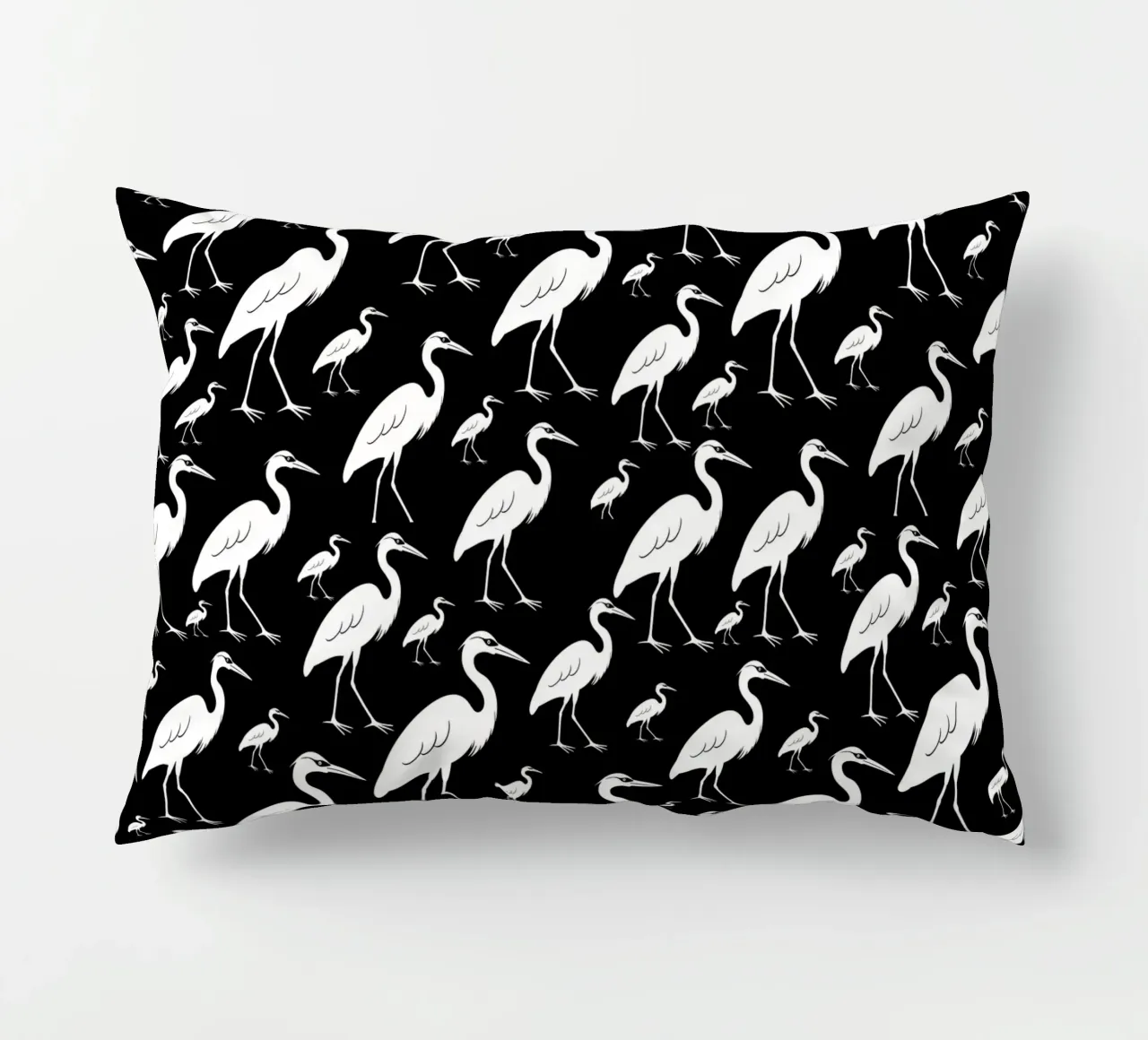 Egrets pattern cuscino da baobabprintstore