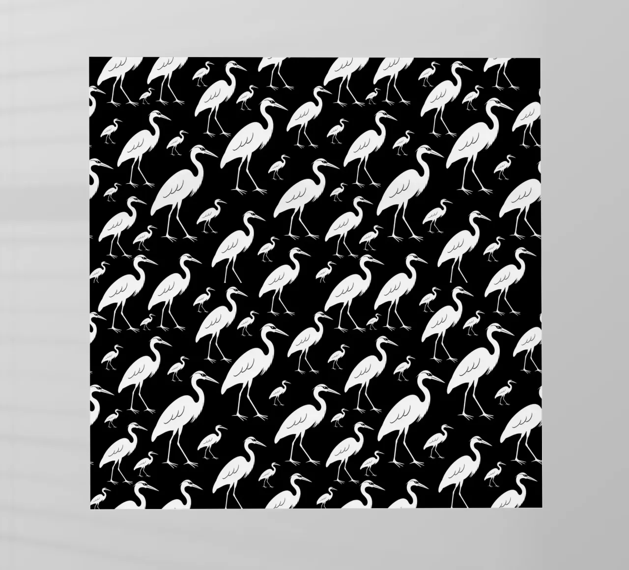Egrets pattern pellicola backlit da baobabprintstore