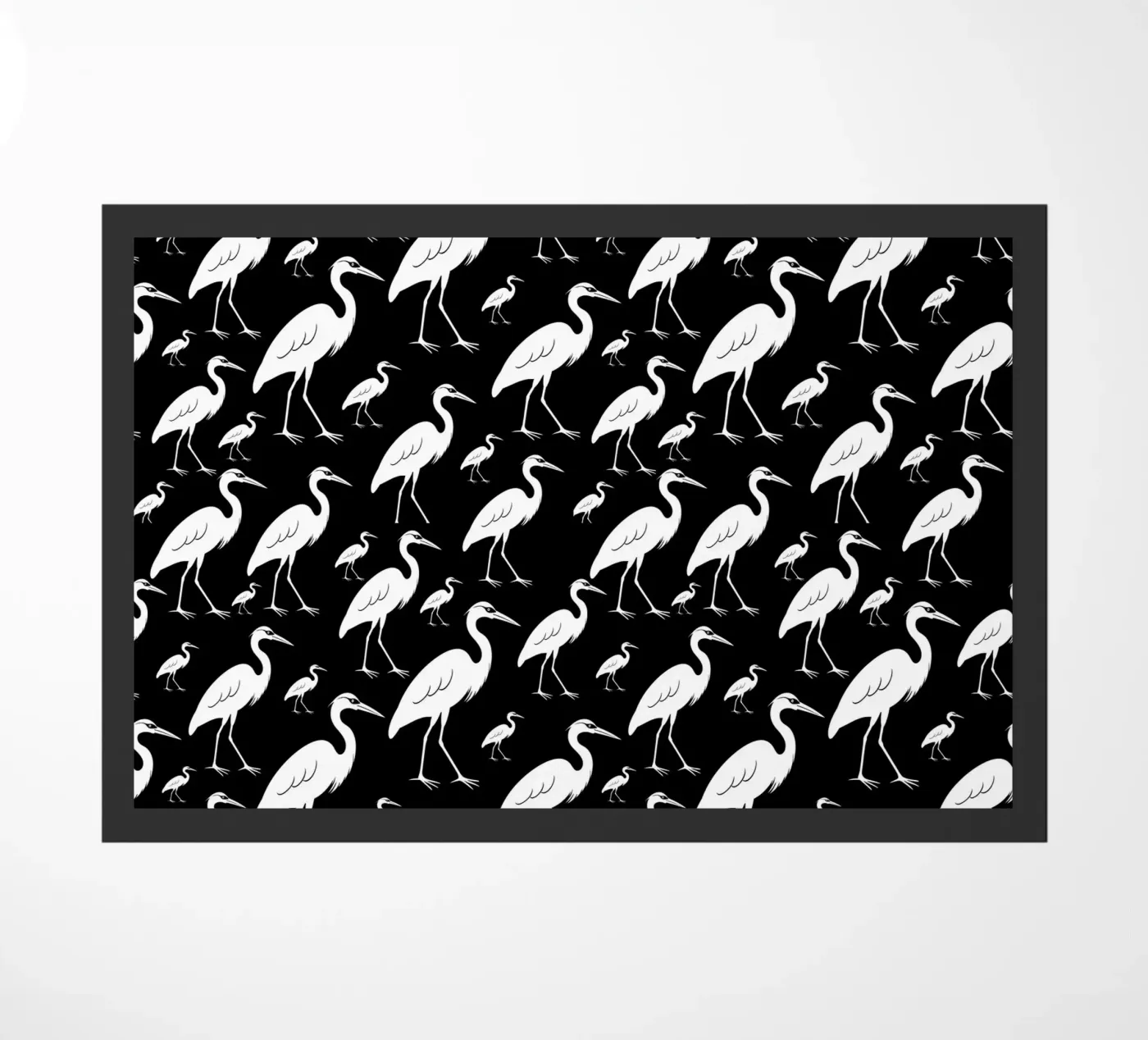 Egrets pattern Fußmatte von baobabprintstore