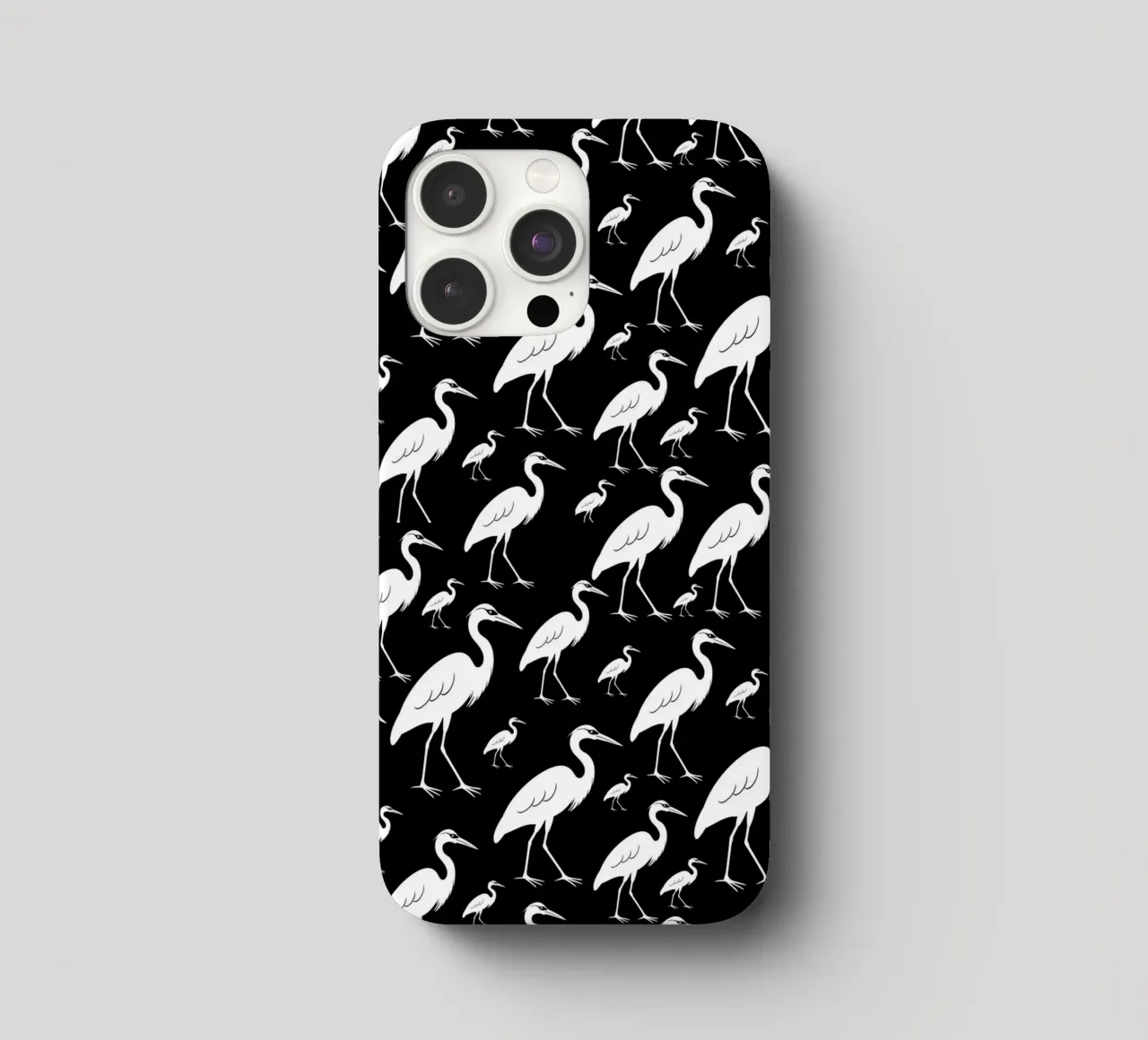 Egrets pattern cover iphone da baobabprintstore