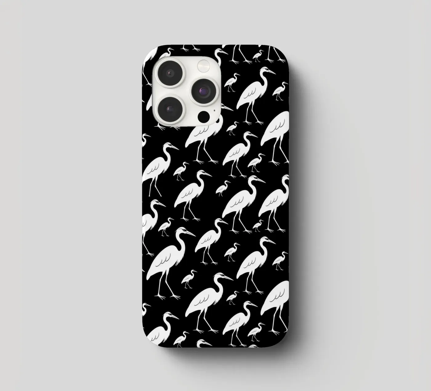 Egrets pattern iphone case by baobabprintstore