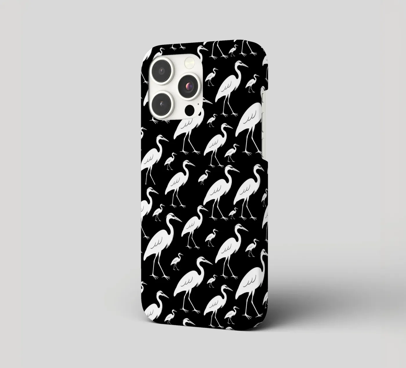 Egrets pattern iphone case by baobabprintstore