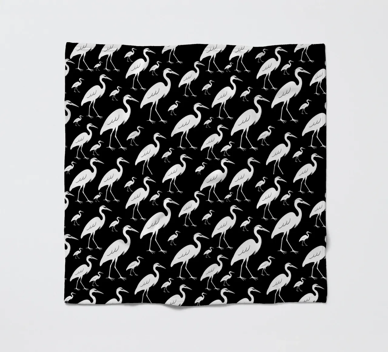 Egrets pattern coperta in pile da baobabprintstore