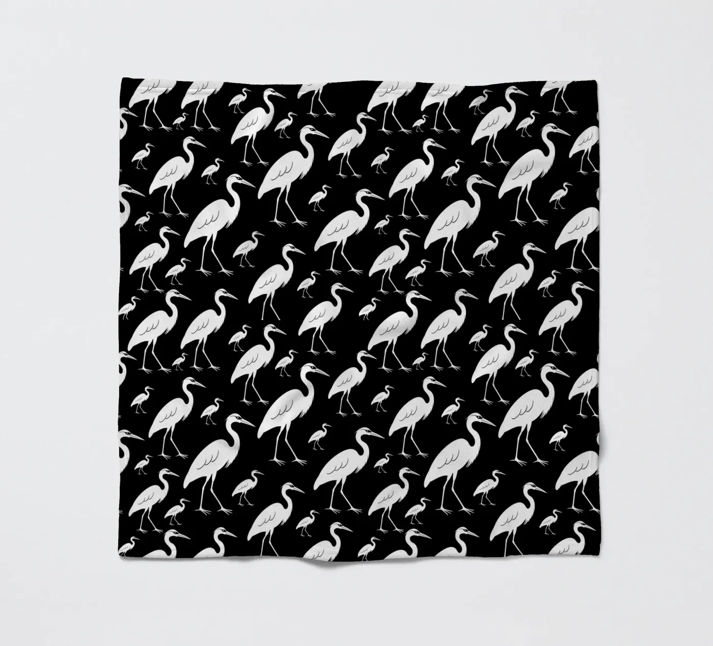 Egrets pattern Fleecedecke von baobabprintstore
