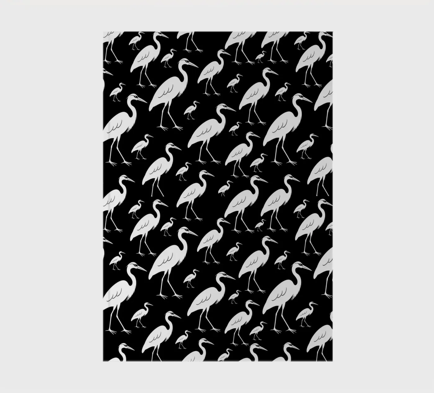 Egrets pattern notebook by baobabprintstore
