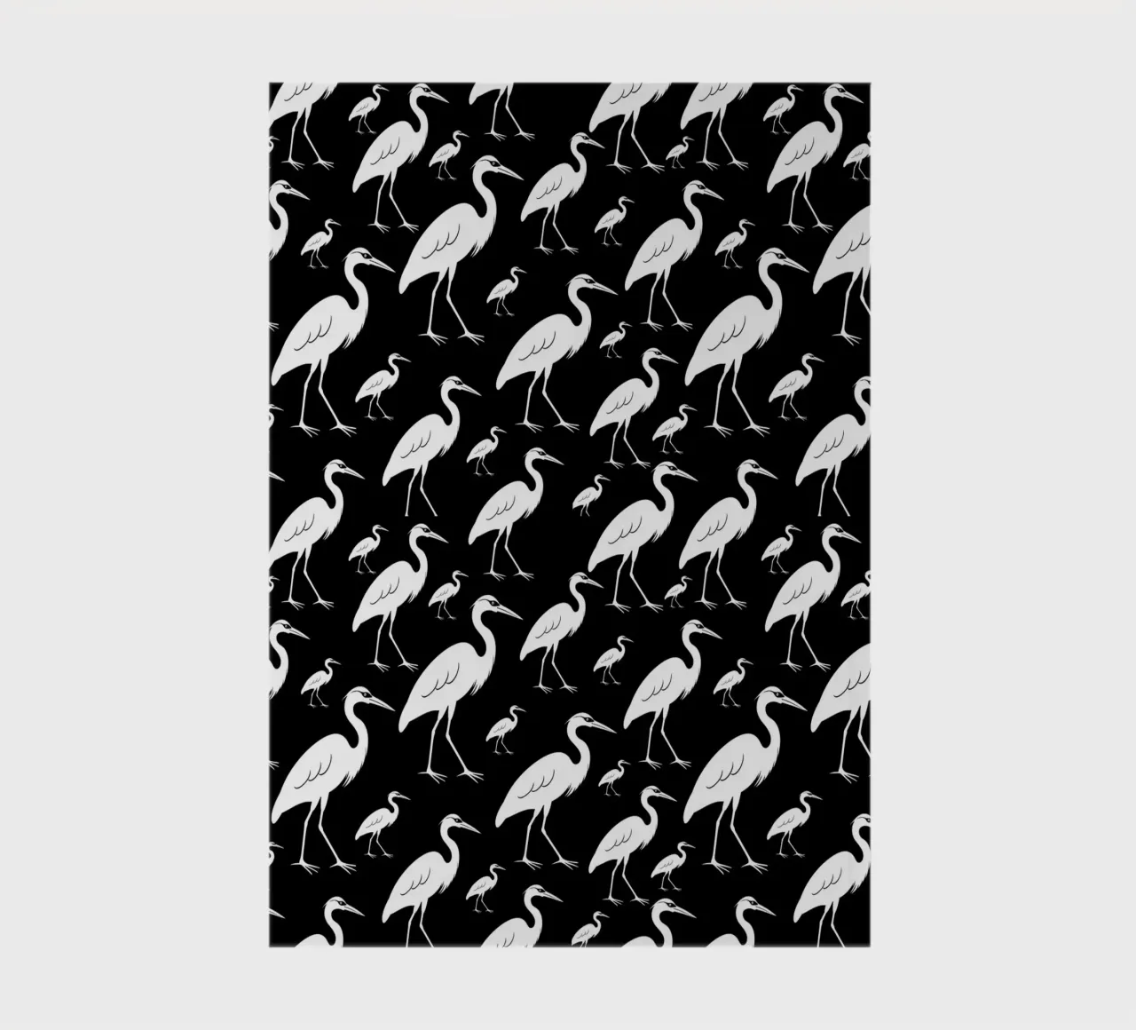 Egrets pattern diario da baobabprintstore