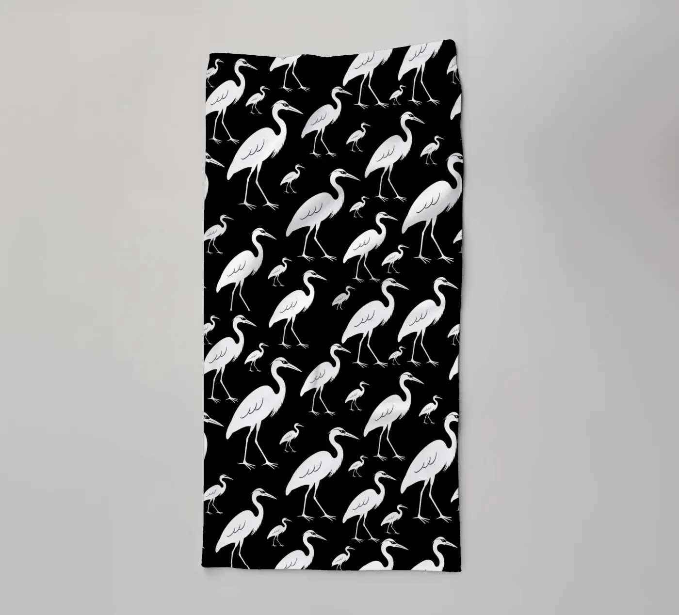 Egrets pattern asciugamano da bagno da baobabprintstore