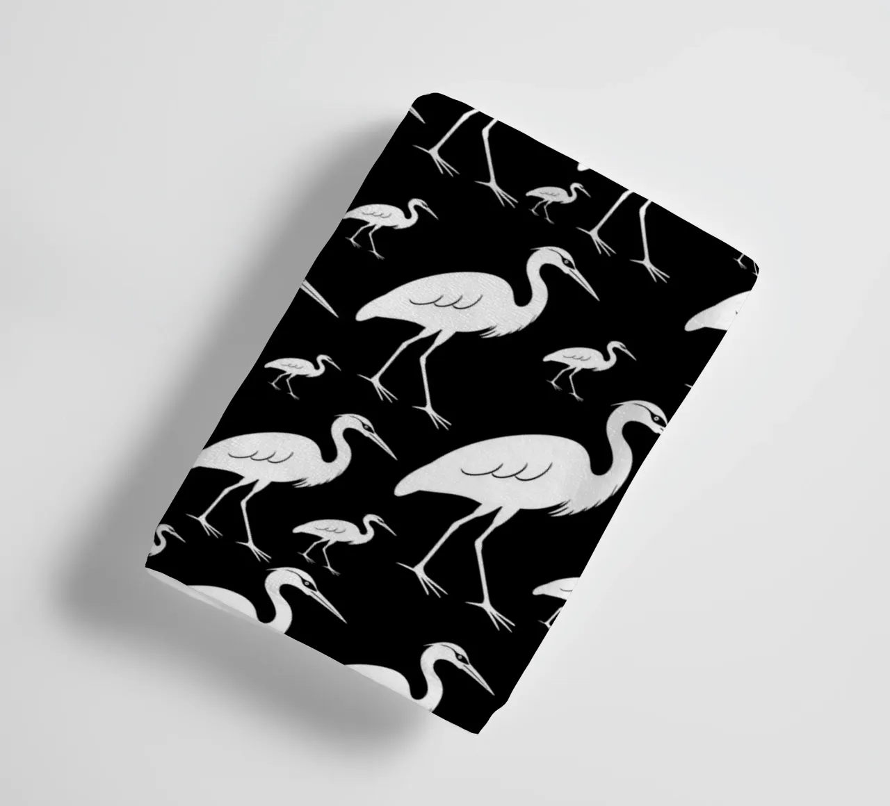 Egrets pattern towel by baobabprintstore