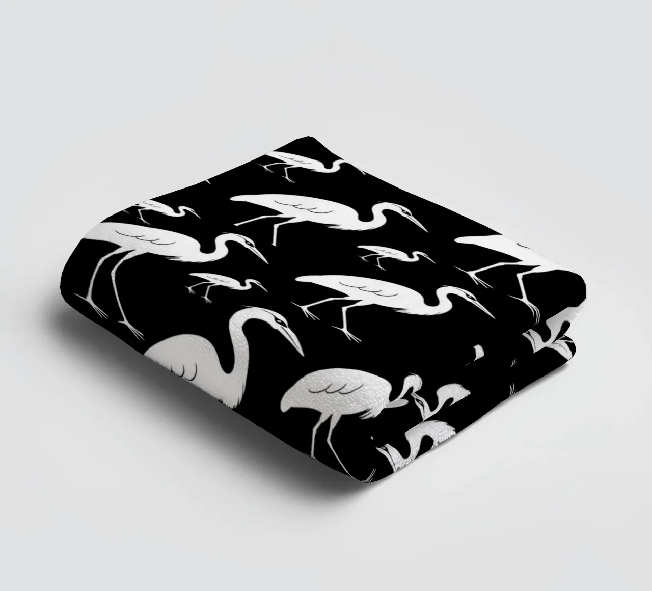 Egrets pattern asciugamano da bagno da baobabprintstore