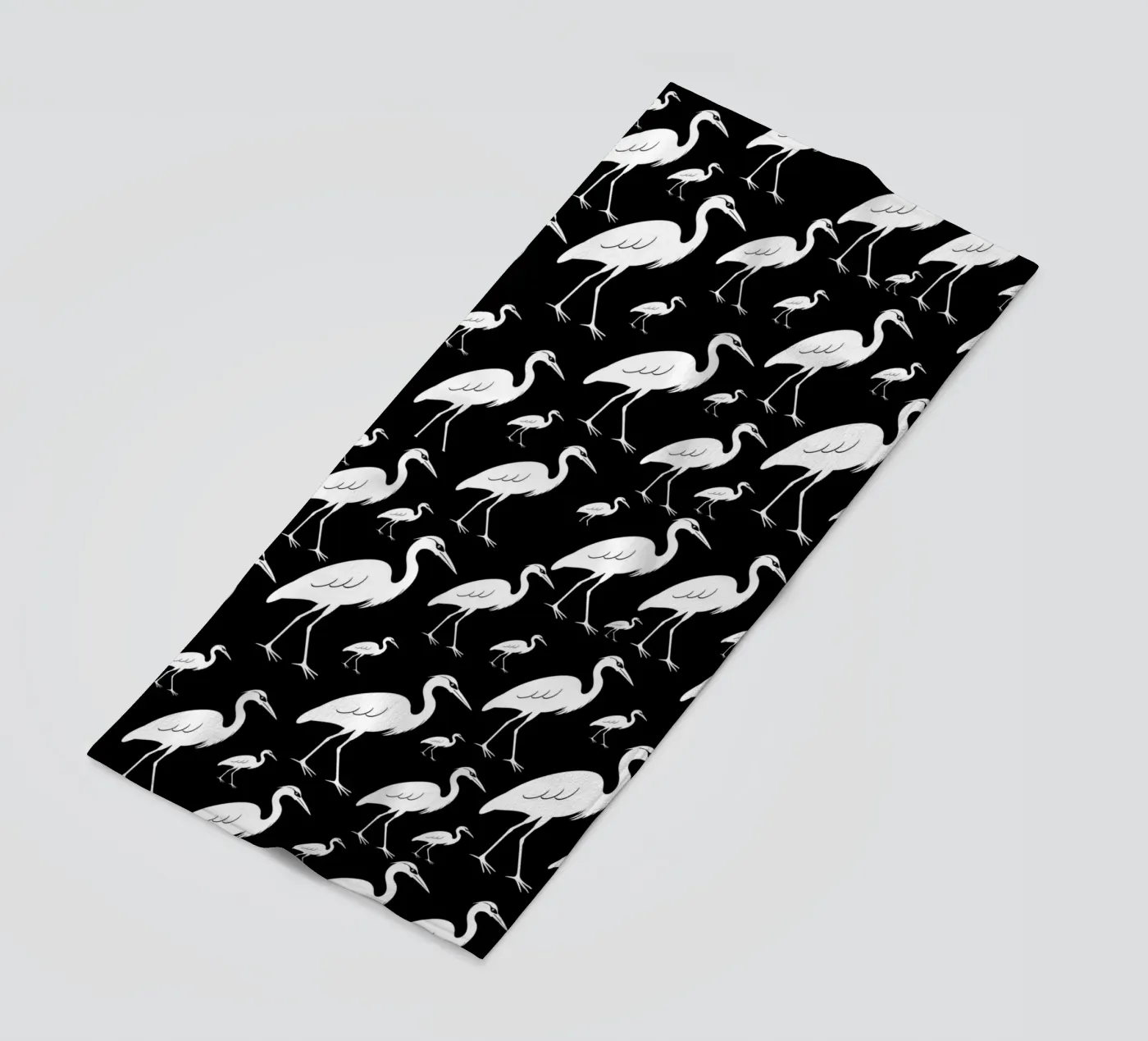 Egrets pattern telo mare da baobabprintstore