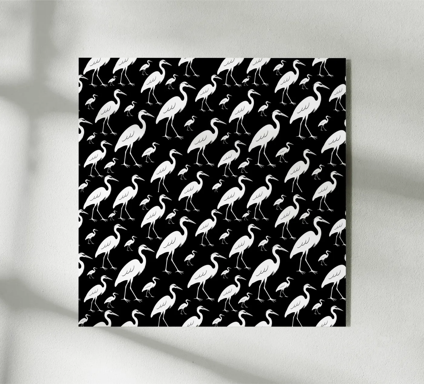 Egrets pattern acrylic glass by baobabprintstore