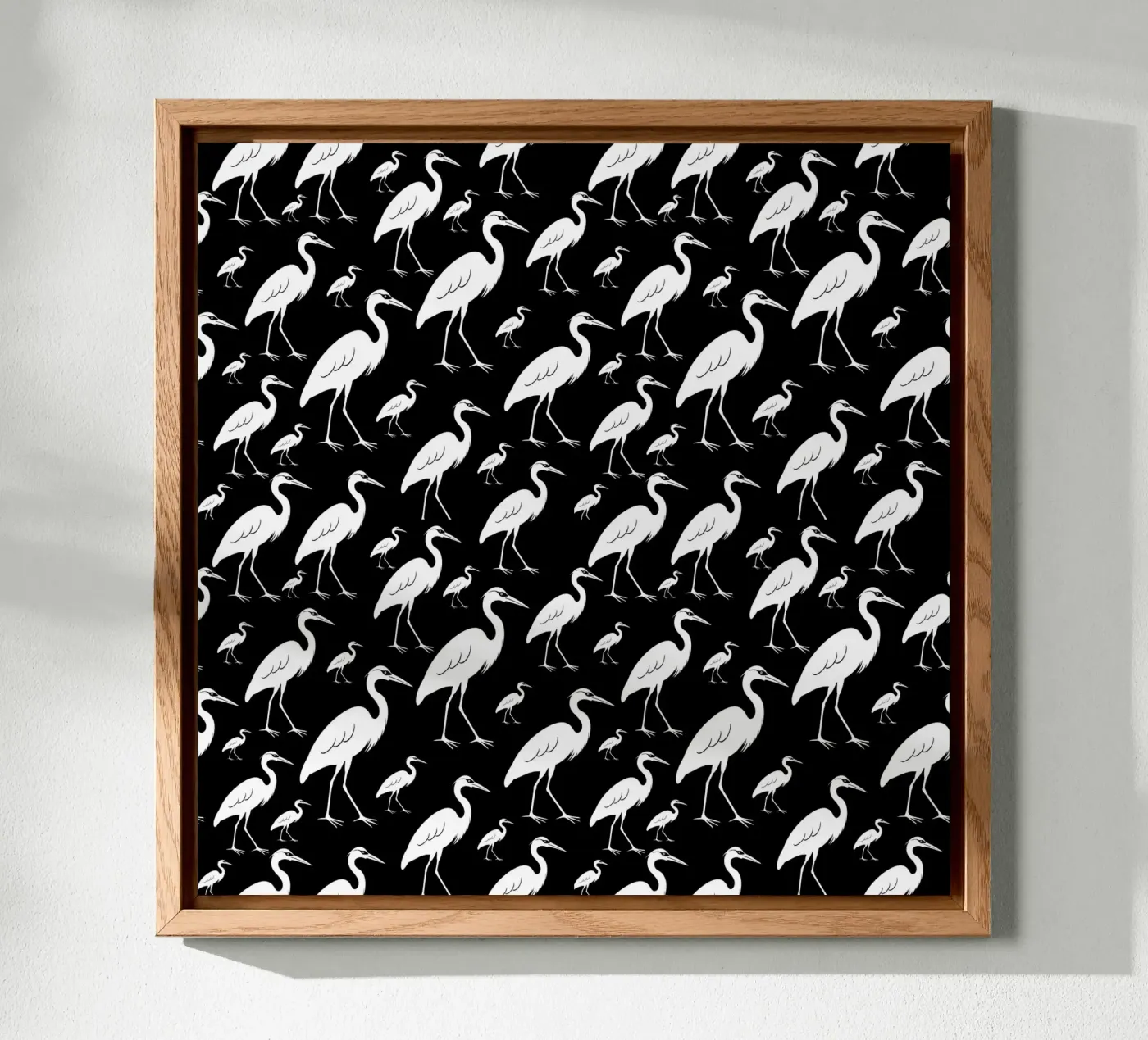 Egrets pattern pannello forex da baobabprintstore