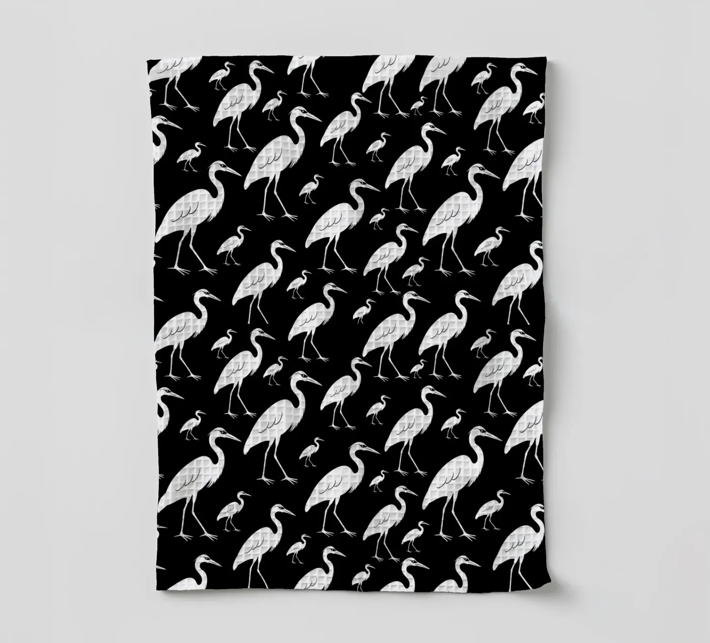 Egrets pattern Geschirrtuch von baobabprintstore