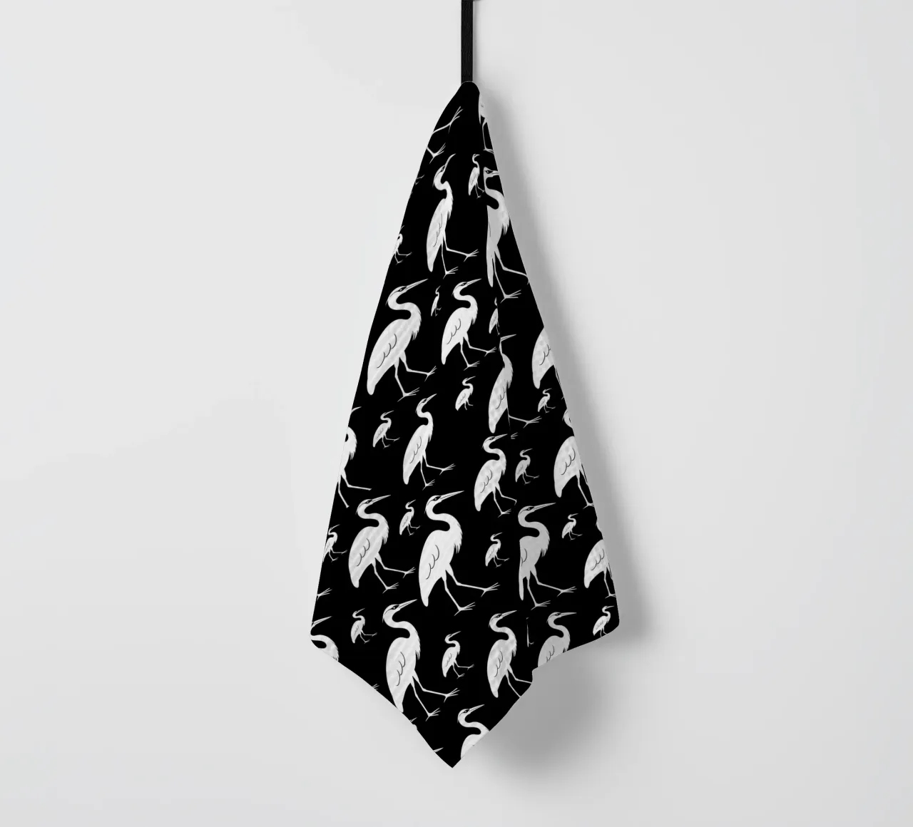 Egrets pattern canovaccio da cucina da baobabprintstore