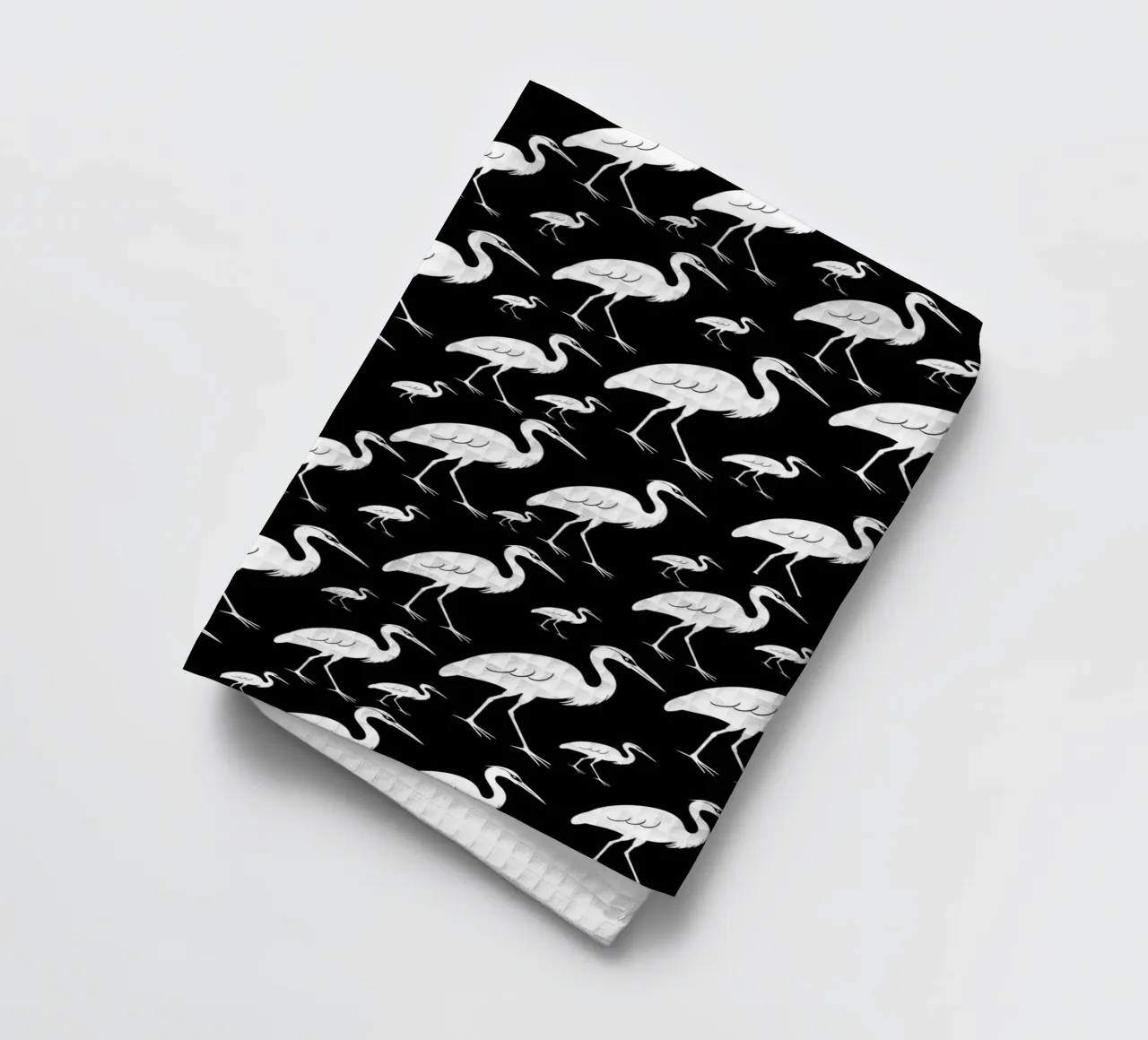 Egrets pattern canovaccio da cucina da baobabprintstore