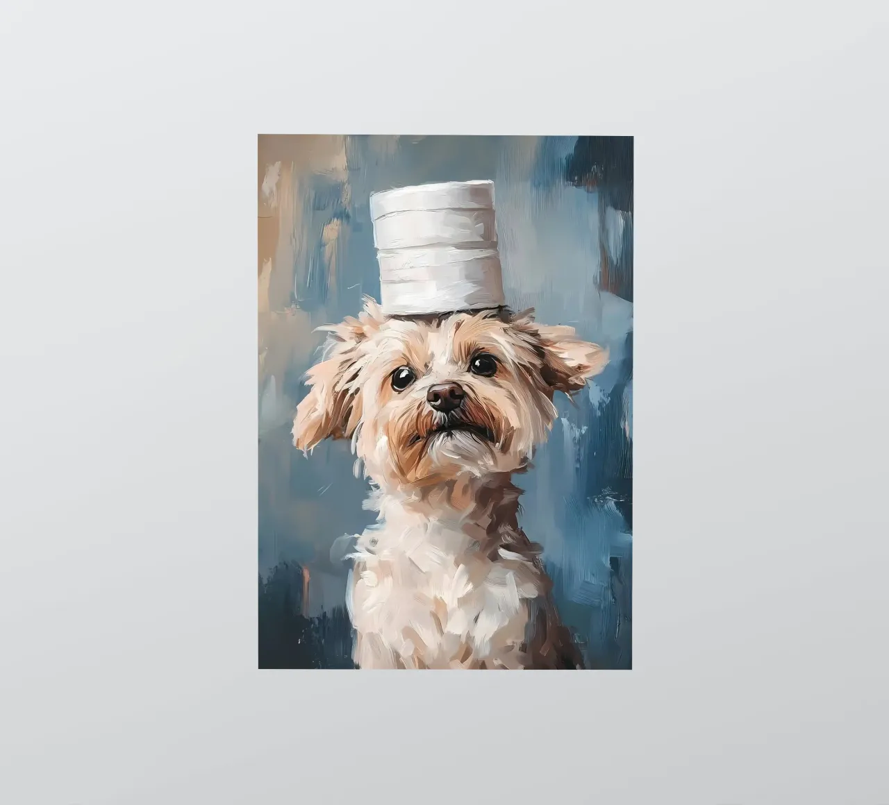 Dog with Toilet Paper Hat sticker by Ginnery