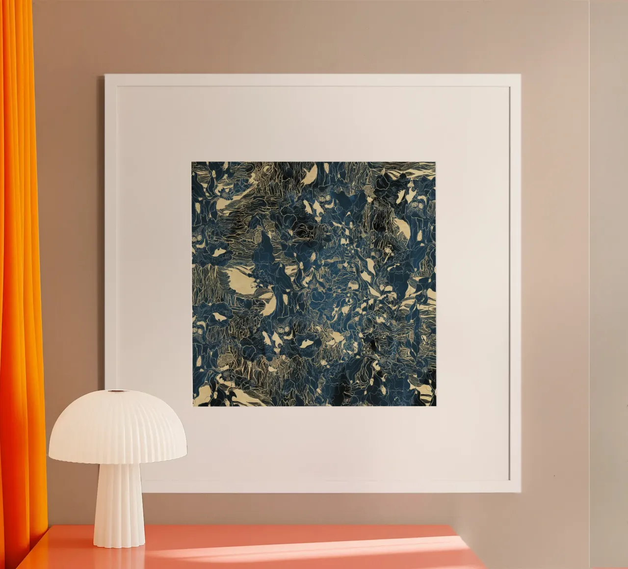 le mie riflessioni sulla foresta poster con telaio in alluminio da Giulio Iurissevich