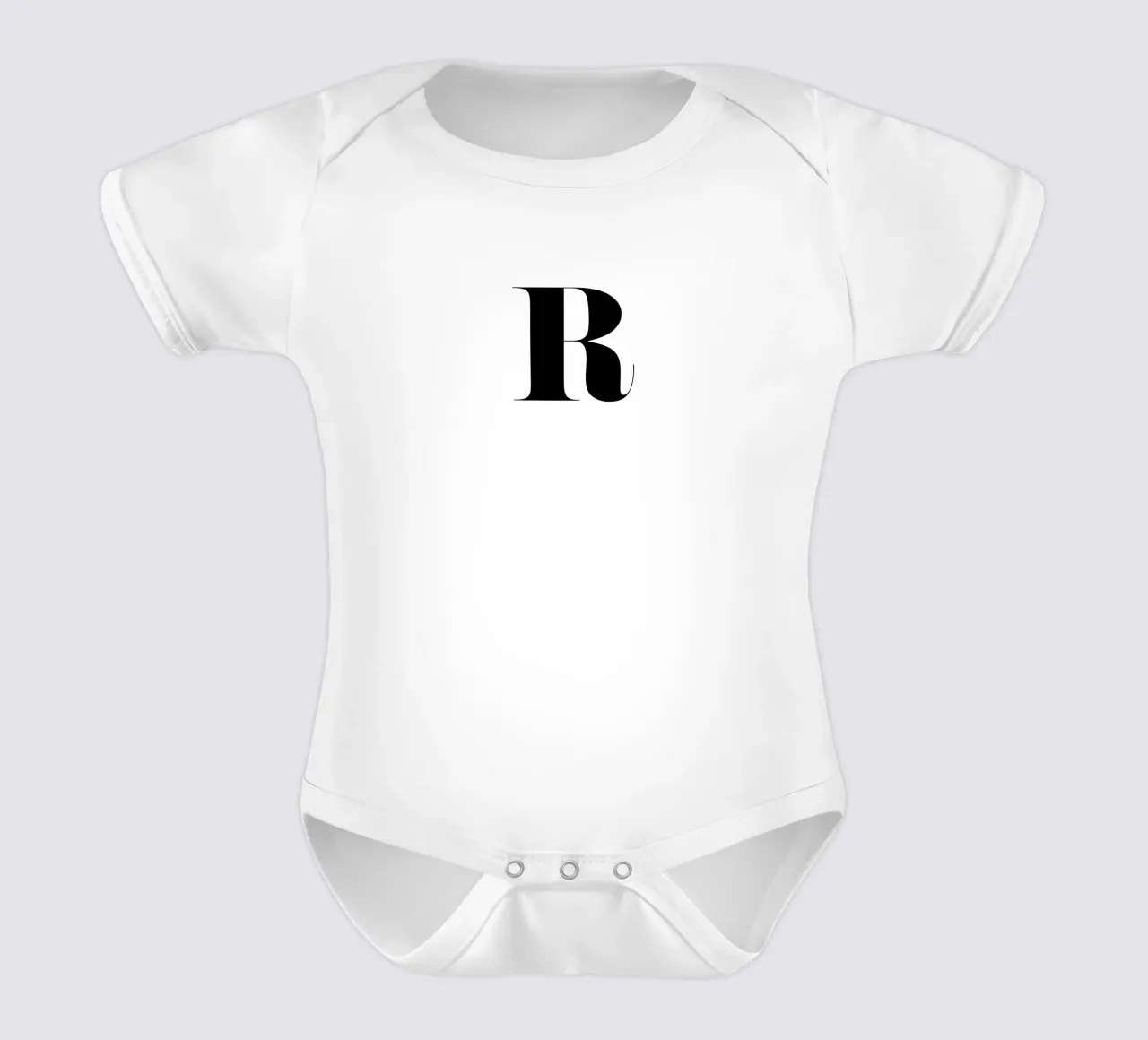 R Kurzarm Babybody von Mottos by Sinan Saydik