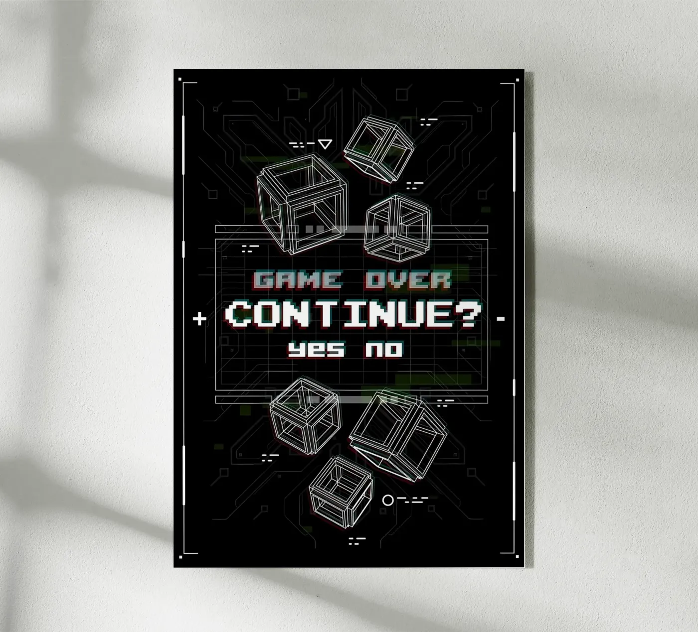 Game Over plexiglas de Delaplane