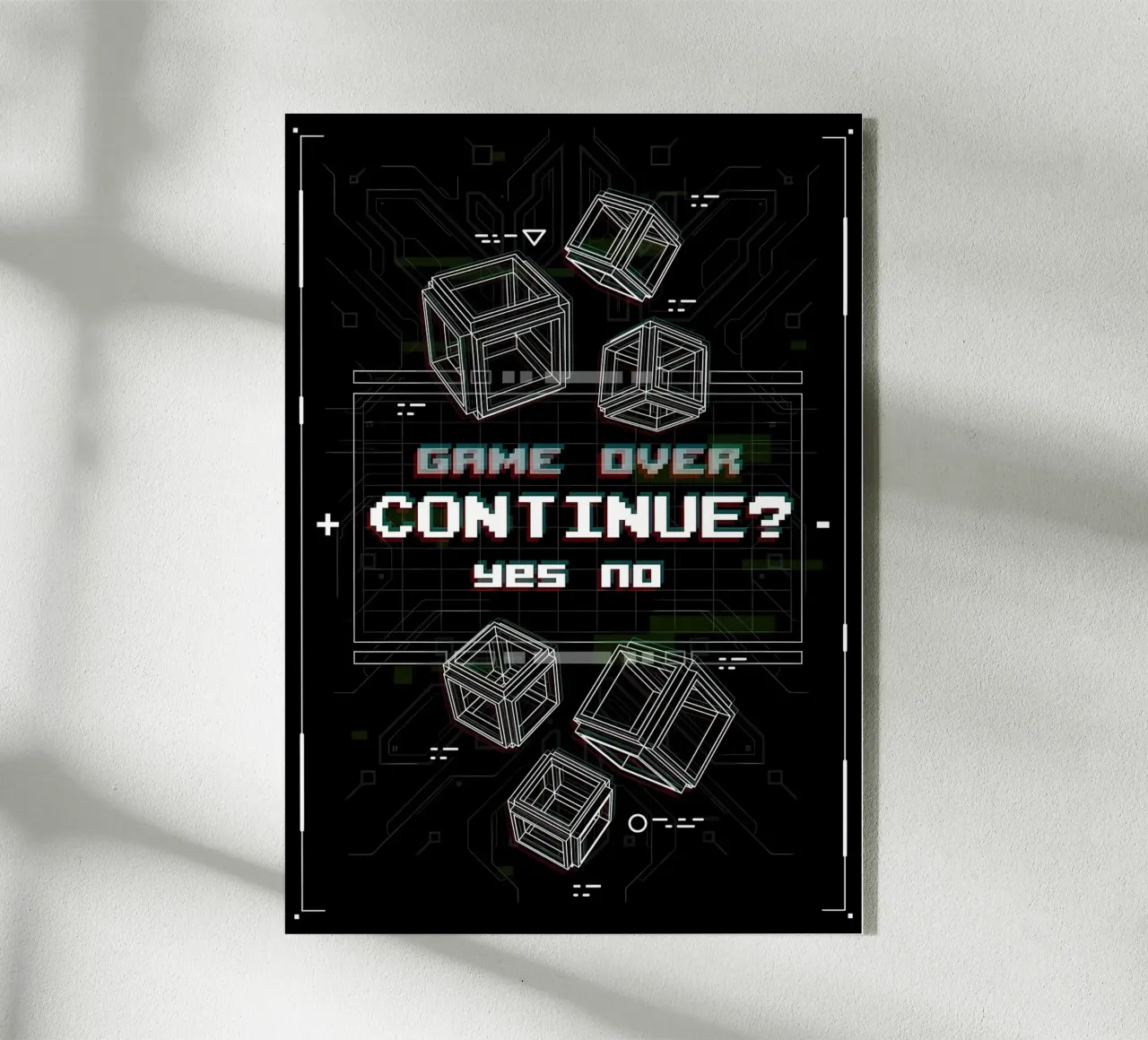 Game Over plexiglass da Delaplane